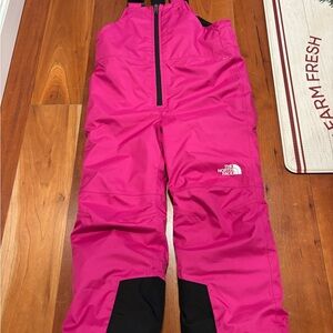The North Face Fuchsia and Black Snow Bib